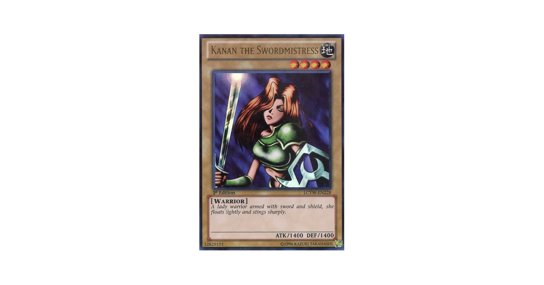Amazon.com: YU-GI-OH! - Kanan The Swordmistress (LCYW-EN228